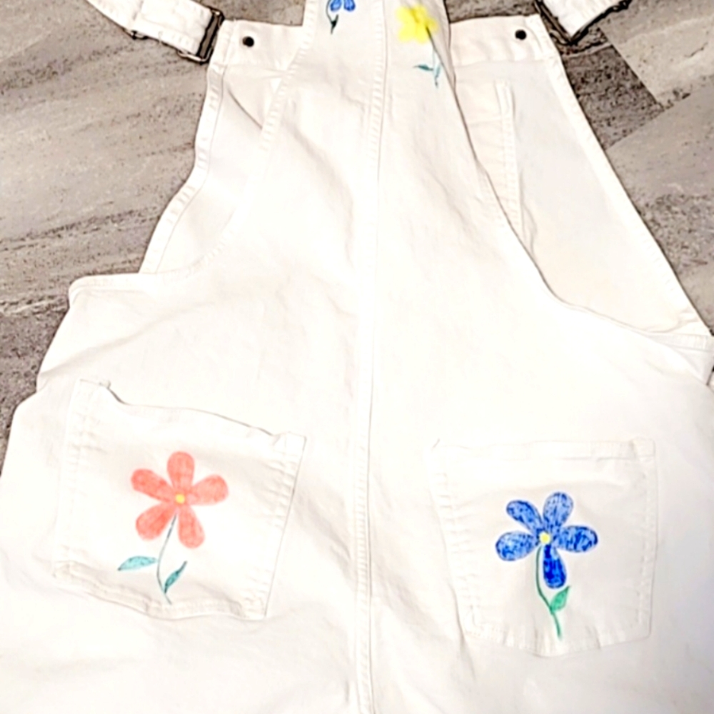 Hand Painted Large Gap Overalls - image 1